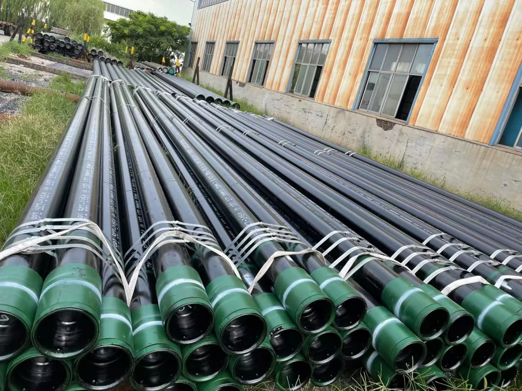 API 5CT Construction Alloy Carbonsteel Stainless Steel Pipe Seamless Tube Black Oil Casing Manufacture