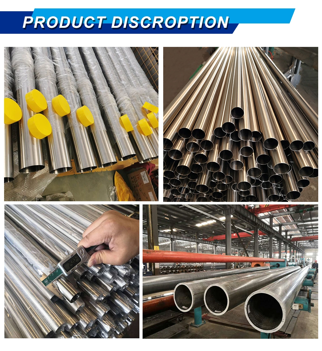 High Quality Stainless Steel Round Industrial Slotted Pipe 201 304 Stainless Steel Bright Seamless Welded Pipe Fast Delivery