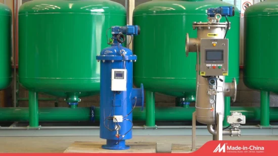 Filtro da trattamento delle acque industriale Filtro autopulente automatico verticale con custodia in acciaio inossidabile SS304/316 per acque luride/irrigazione/dissalazione dell'acqua di mare